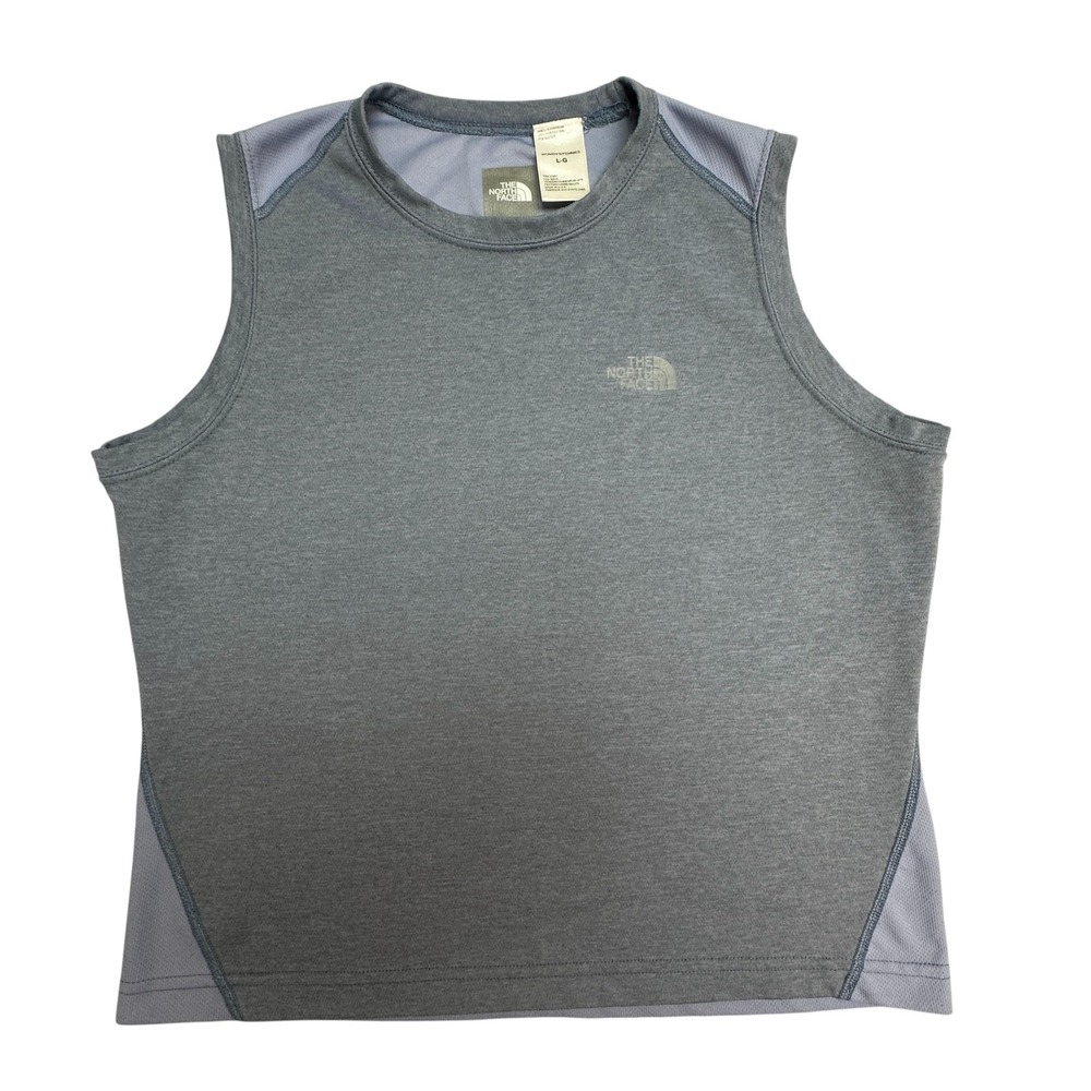 The North Face Tank Top Womens Large Gray Performance Mesh Made In USA